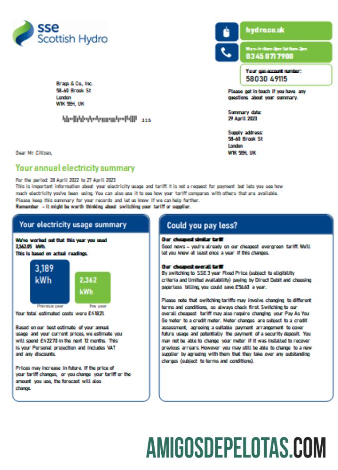 Projeto de lei de serviços públicos de energia SSE, SCR modelo
